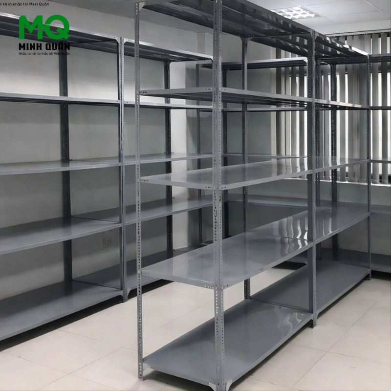 Giá Kệ Sắt V Lỗ 5 Tầng – D1500 x R600 x C2000 (mm)