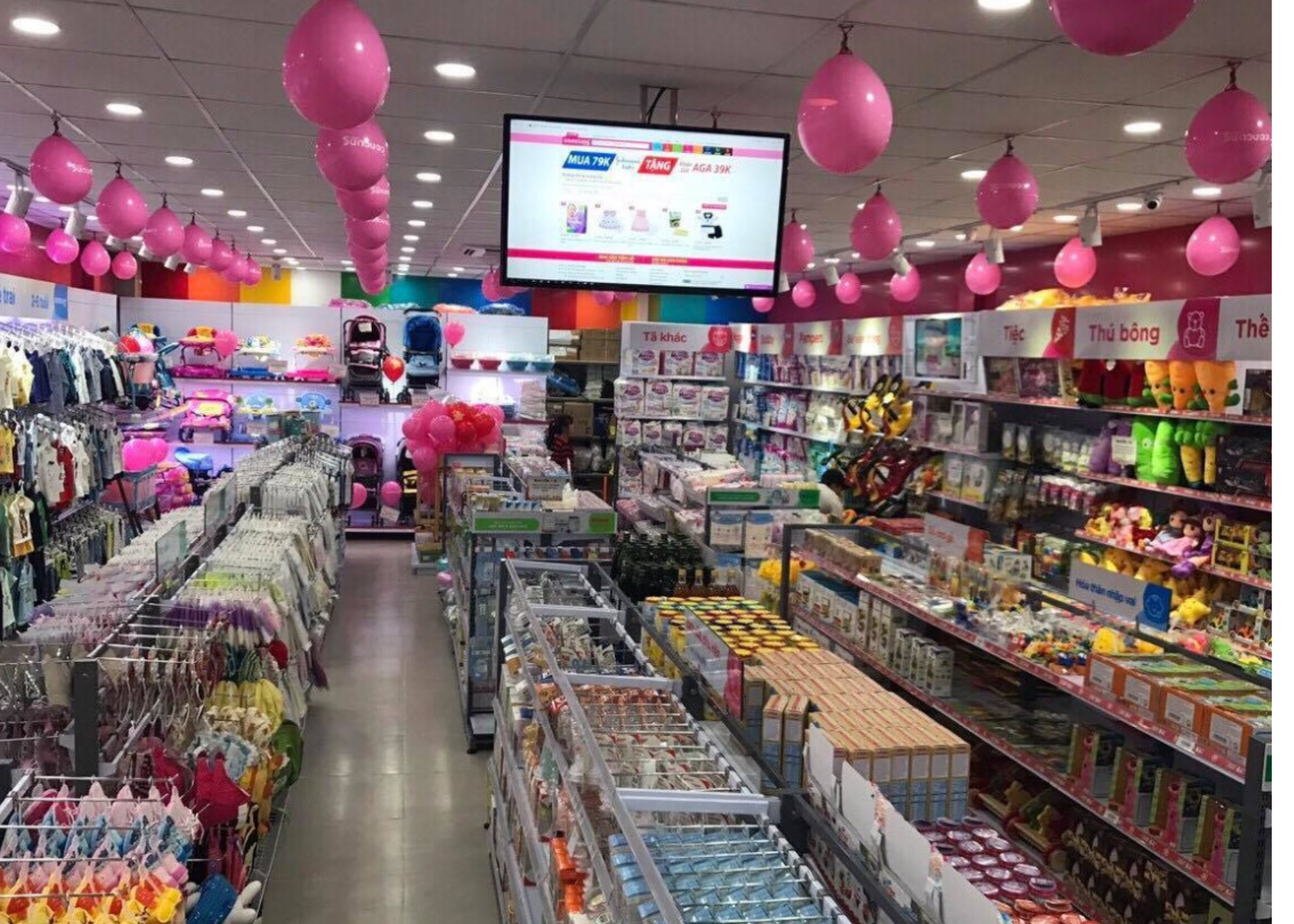 Lắp đặt kệ siêu thị tại Con Cưng Biên Hòa Đồng Nai