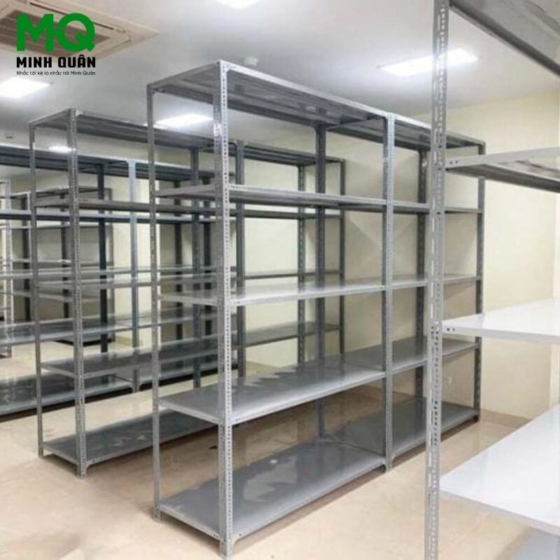 Giá Kệ Sắt V Lỗ 5 Tầng – D1500 x R600 x C2000 (mm)