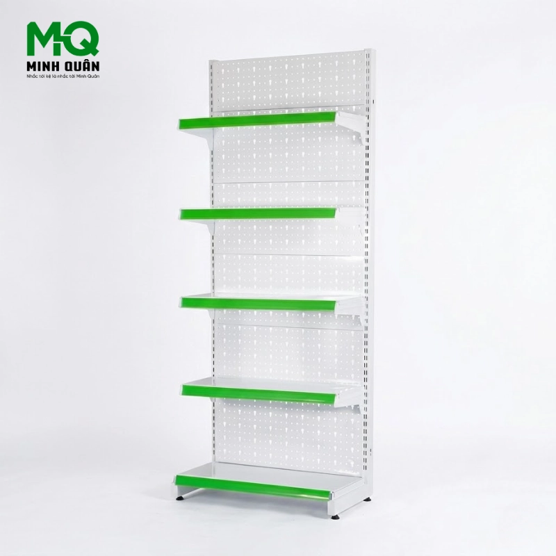 giá Kệ đơn lưng tôn lỗ khóa 5 tầng 700×1800 mm