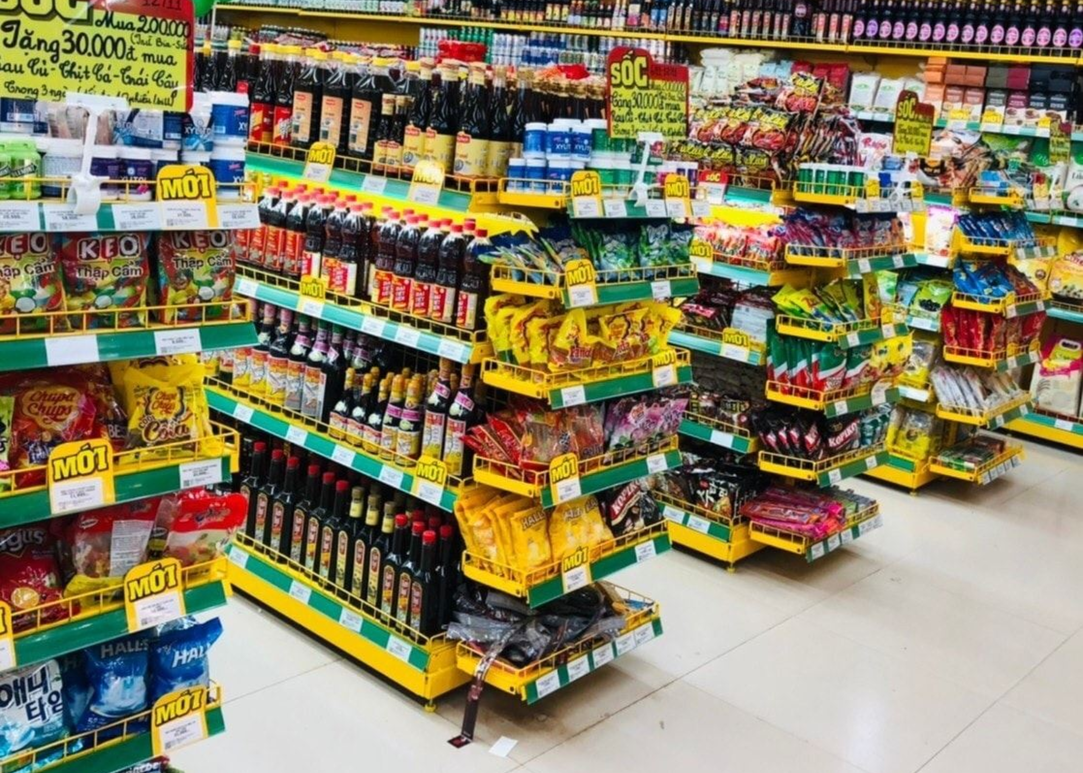 Lắp đặt kệ siêu thị Bách Hóa Xanh Châu Thành Long An