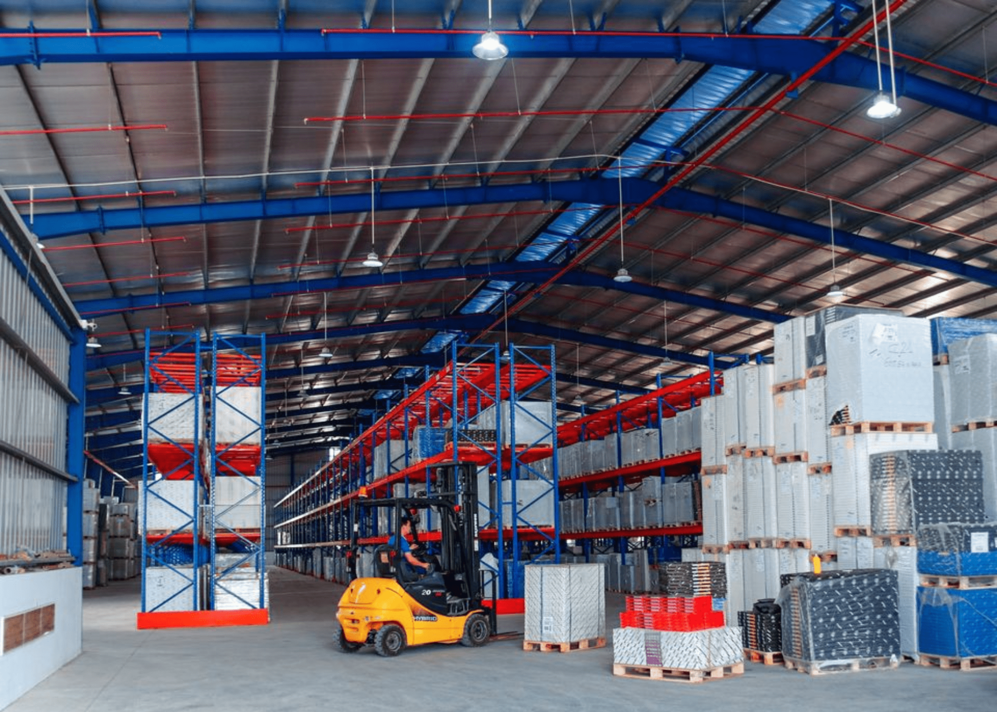 Hình ảnh thực tế kệ chứa pallet