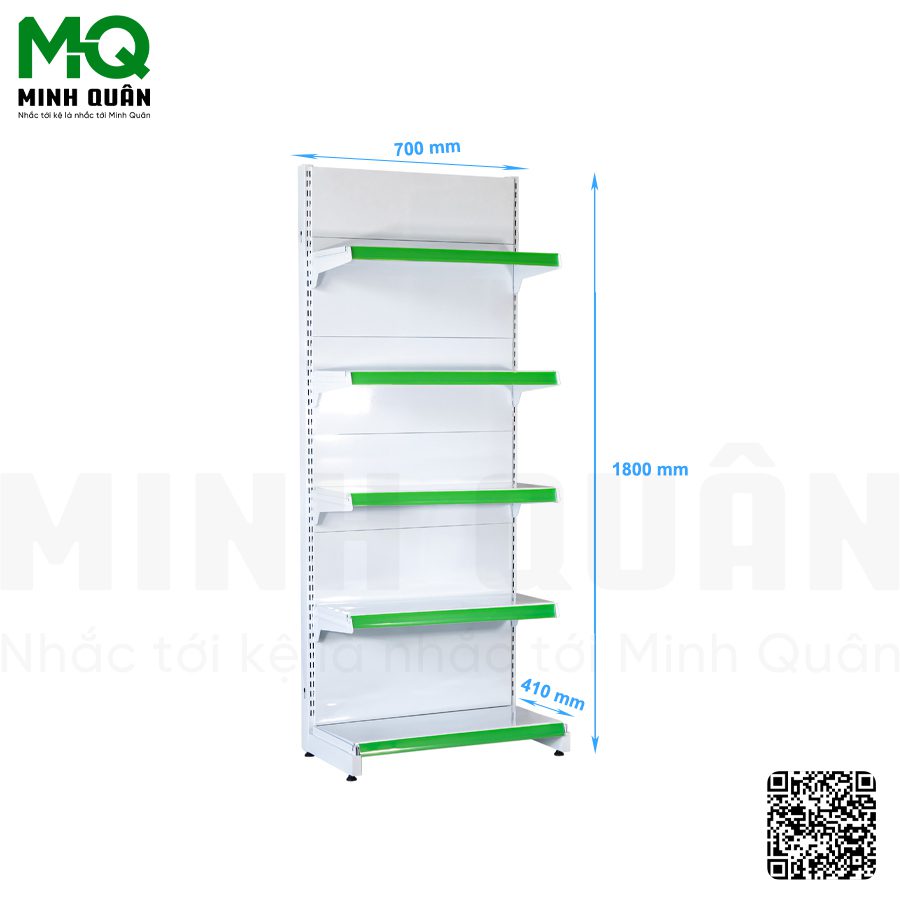 Bảng giá kệ siêu thị loại đơn 5 tầng