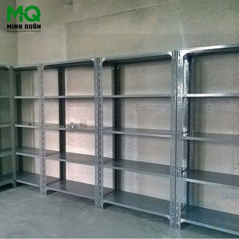 Giá Kệ Sắt V Lỗ 5 Tầng – D1200 x R600 x C2000 (mm)