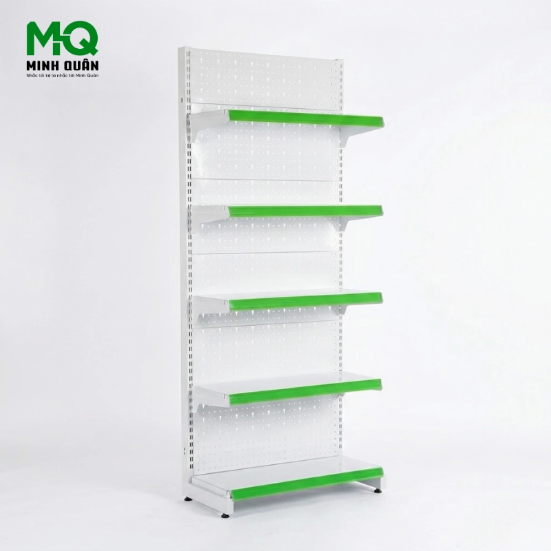 giá kệ đơn 4 tầng lưng tôn lỗ 900x1800 mm giá kệ đơn 4 tầng lưng tôn lỗ 900x1800 mm