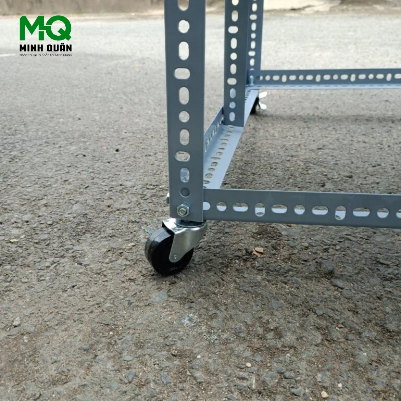 Kệ Sắt V Lỗ Nhiều Tầng Đa Năng có bánh xe