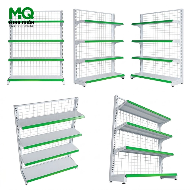 Kệ đơn lưng lưới 4 tầng 1200×1500 mm Kệ đơn lưng lưới 4 tầng 1200×1500 mm
