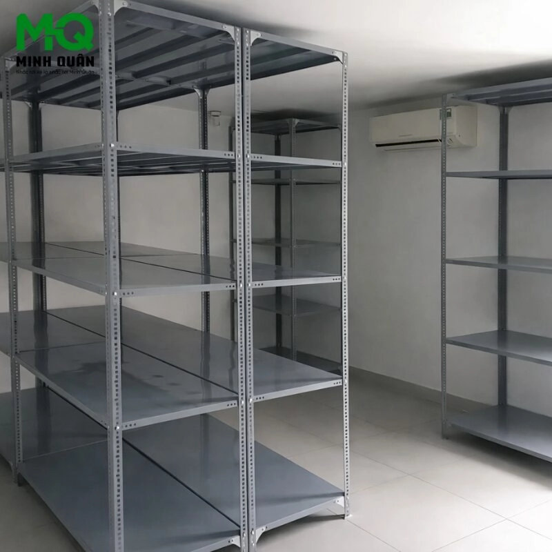Kệ Sắt V Lỗ 5 Tầng – D1500 x R600 x C2000 
