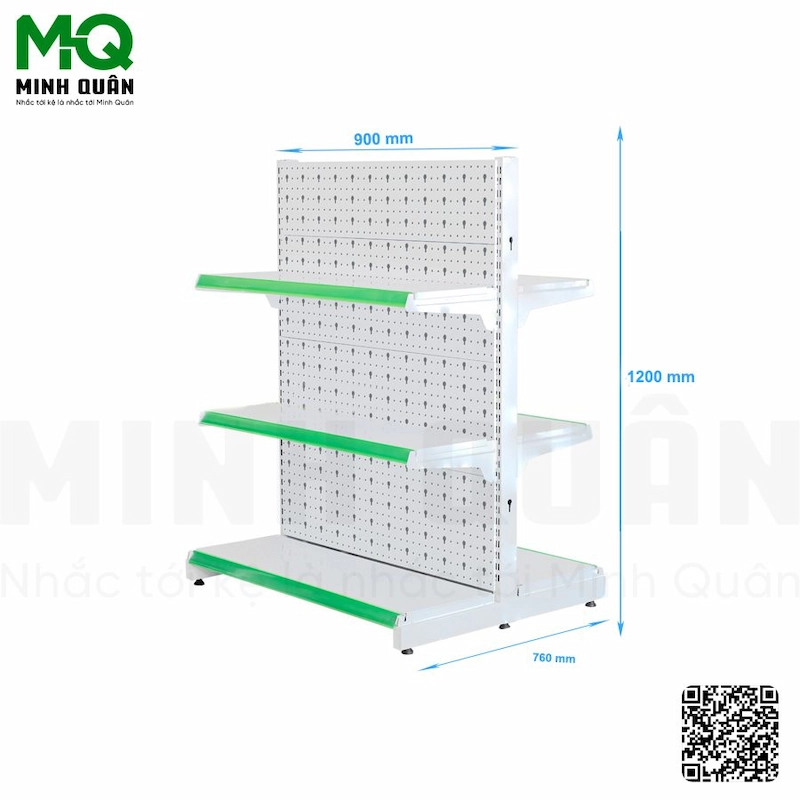 giá kệ đôi siêu thị